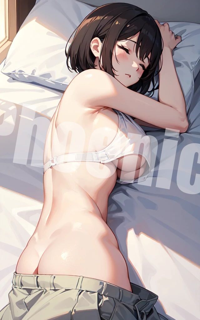ちょっとお兄ちゃんは寝顔を見に行きます！ AI NUDE PHOTO GRAVURE サンプル2ページ目
