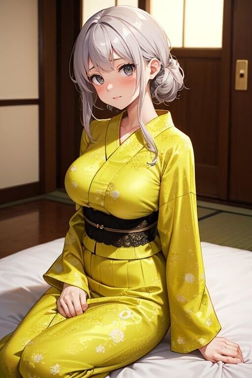 浴衣姿の可愛い彼女と着衣セックス サンプル2ページ目
