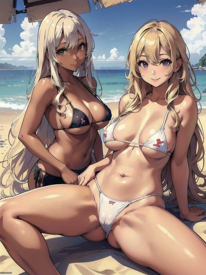 ビーチで盛り上がっていたチ●ポを見たがる水着ギャルを海ナンパ！ 目の前で勃起させたらノリノリで大乱交しちゃいました！ サンプル1ページ目