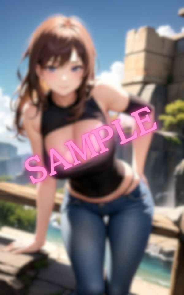 巨乳で綺麗なヒップの美人お姉さん サンプル3ページ目