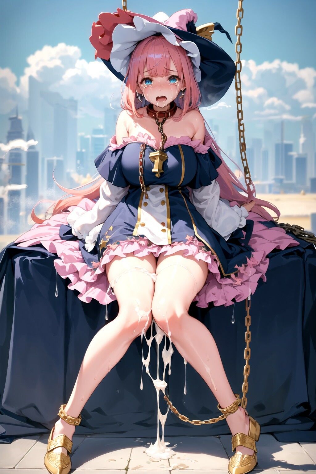 【ピンク髪編】おしゃれ魔法少女に鎖首輪＆強●パンティー中出し射撃 サンプル8ページ目