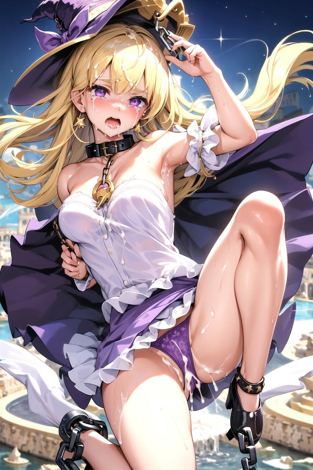 【金髪編】おしゃれ魔法少女に鎖首輪＆強●パンティー中出し射撃 サンプル8ページ目