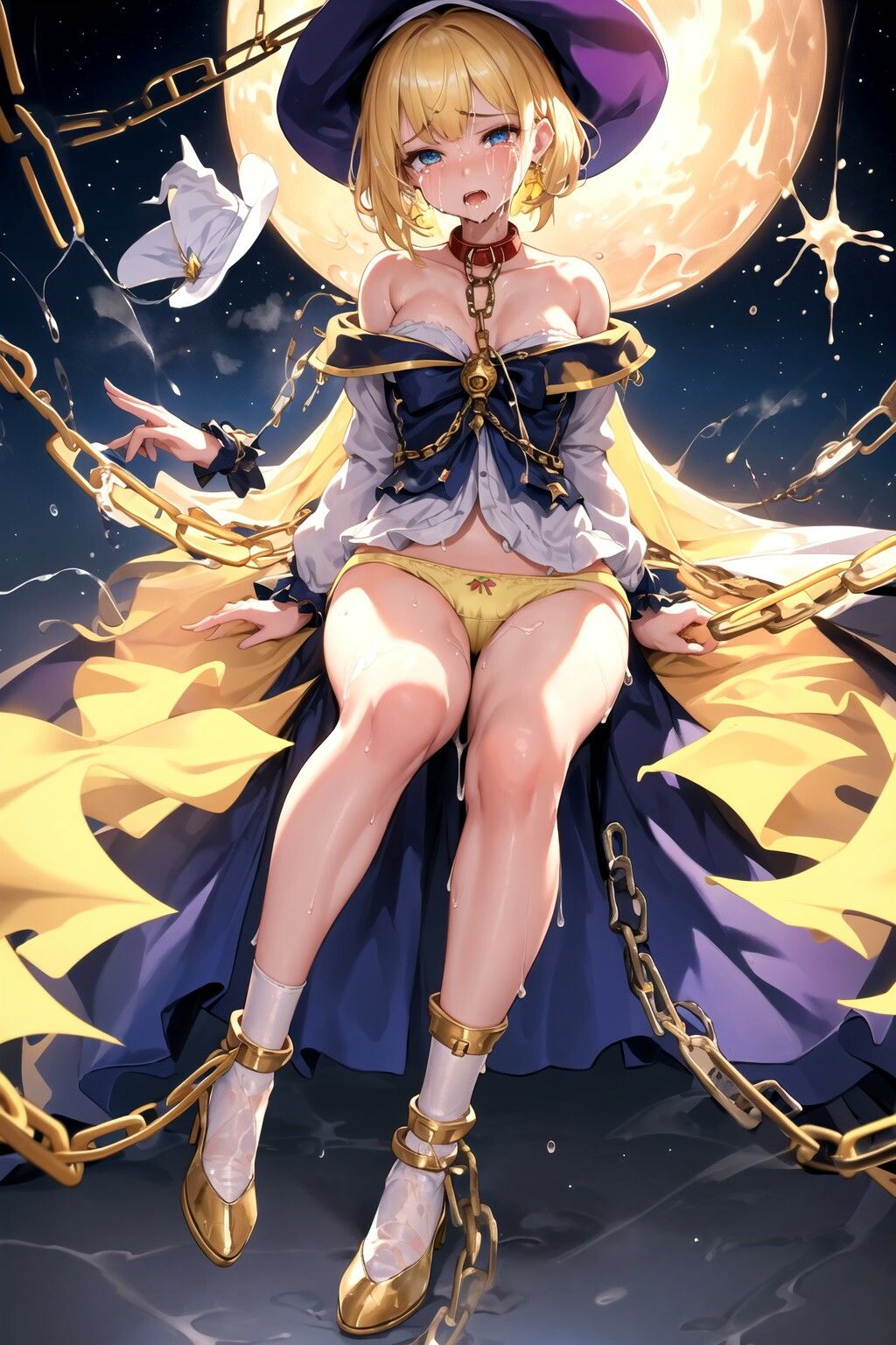 【金髪編】おしゃれ魔法少女に鎖首輪＆強●パンティー中出し射撃 サンプル10ページ目