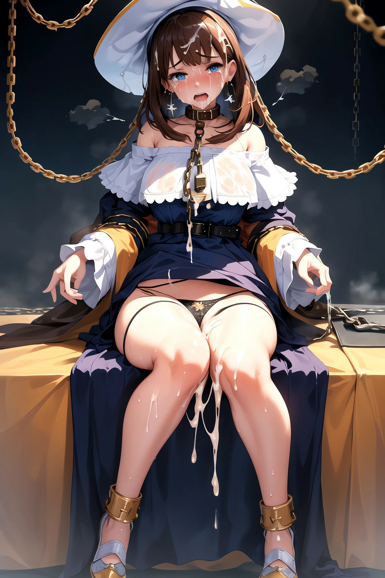 【茶髪編】おしゃれ魔法少女に鎖首輪＆強●パンティー中出し射撃 サンプル6ページ目