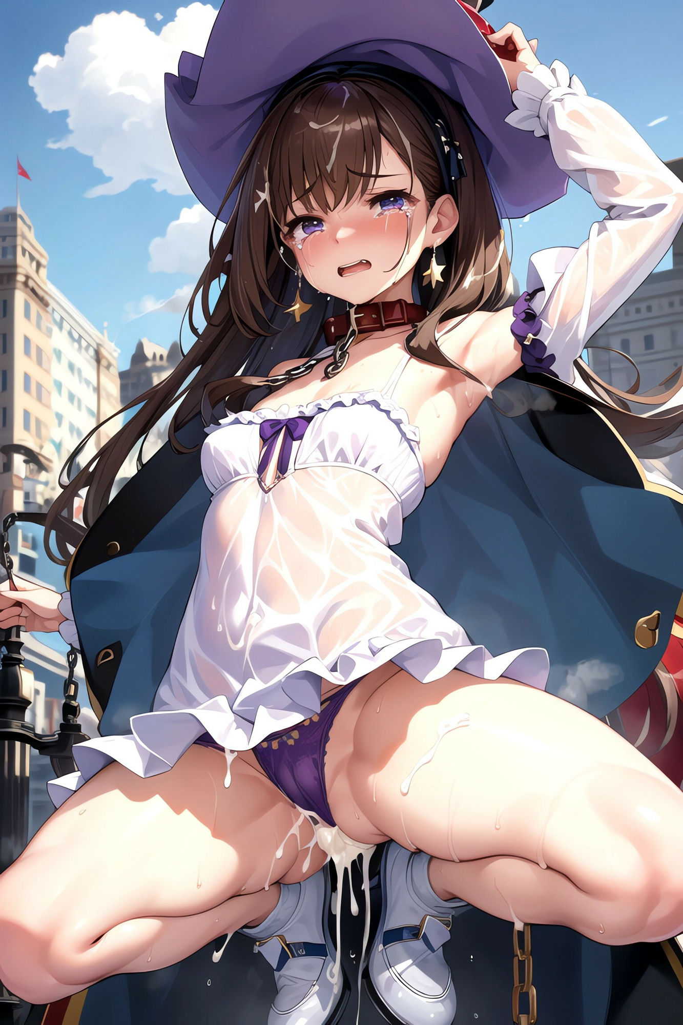 【茶髪編】おしゃれ魔法少女に鎖首輪＆強●パンティー中出し射撃 サンプル10ページ目
