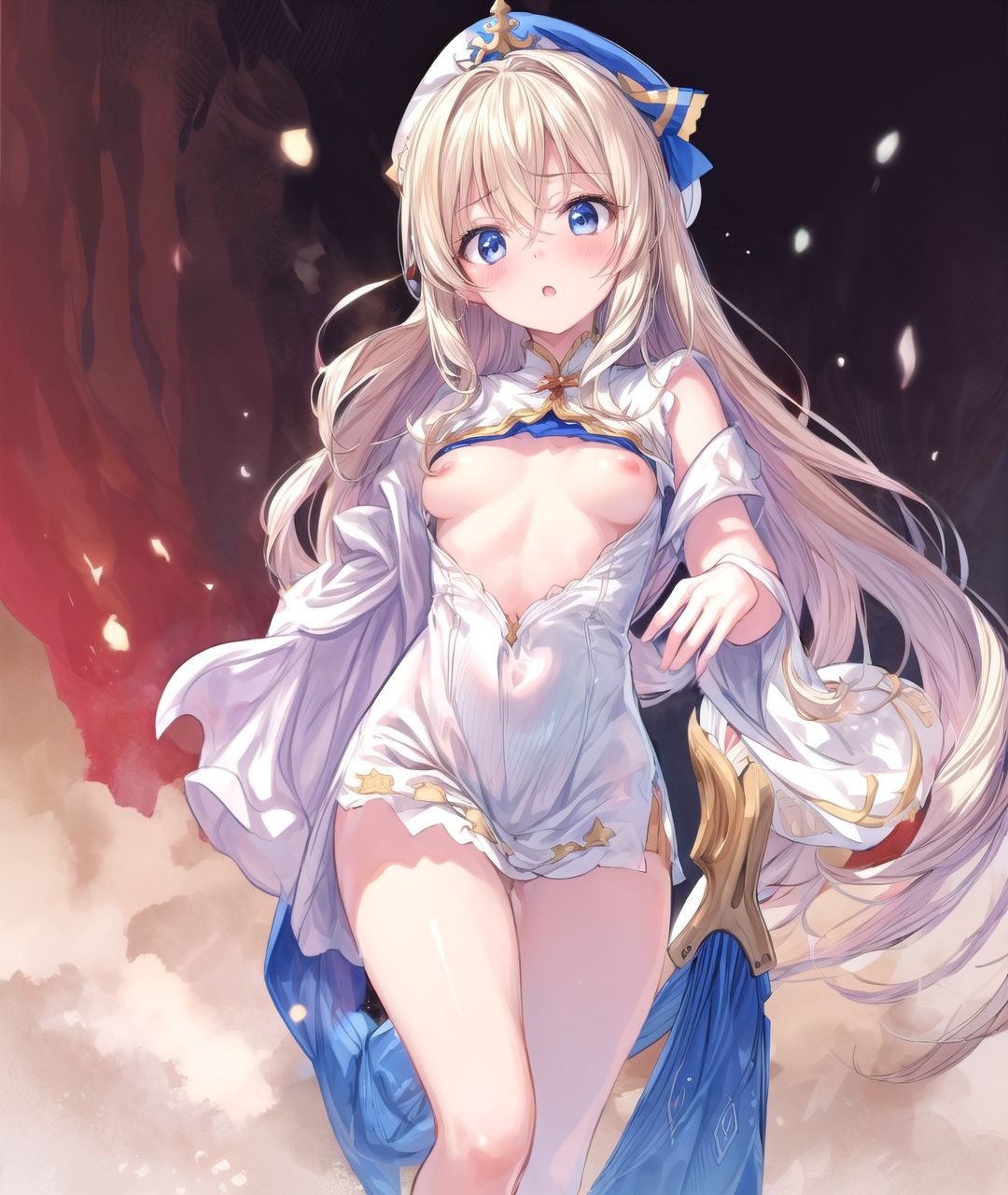 美少女たちのひととき・女神官（ゴ〇ブリンスレイヤー） サンプル7ページ目