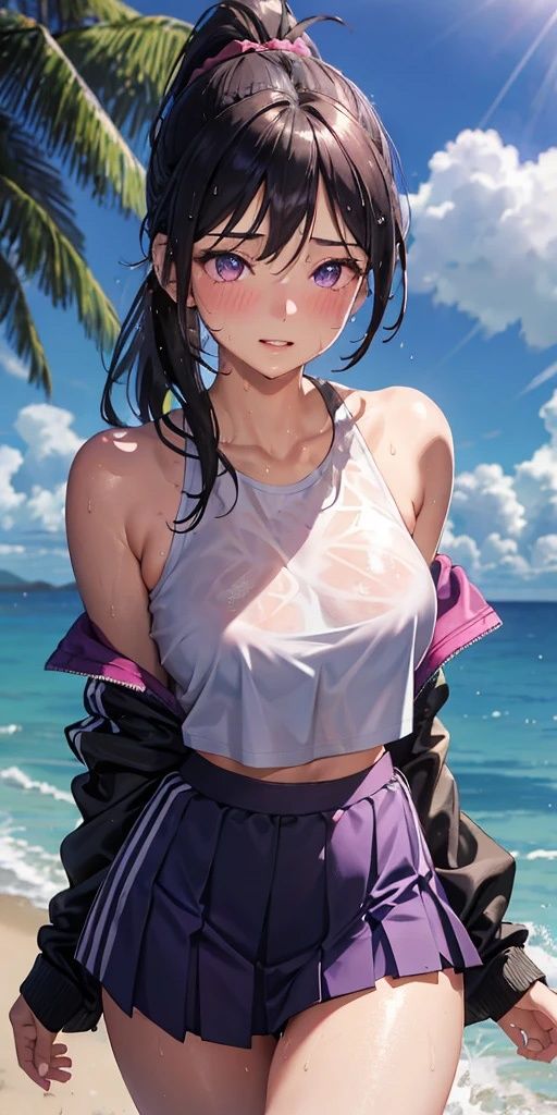巨乳美女【妄想イラスト美女図鑑vol.97】 サンプル1ページ目