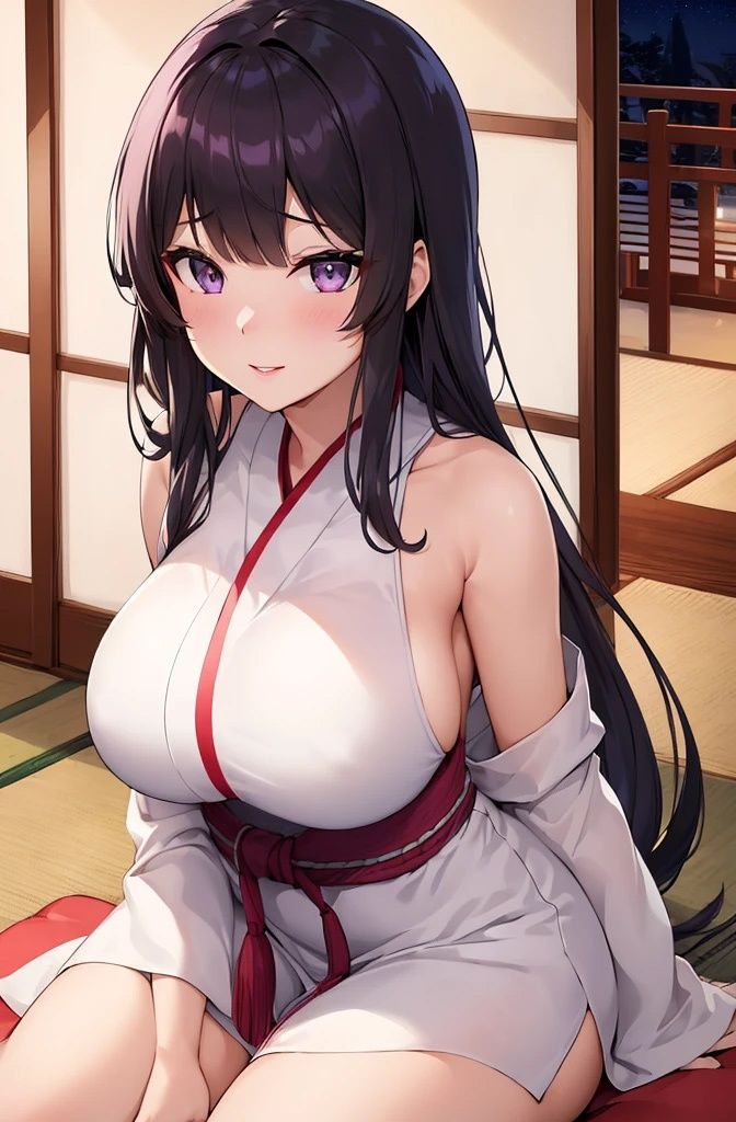 巨乳着物美女【妄想イラスト美女図鑑vol.99】 サンプル3ページ目