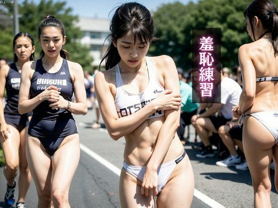 美人アスリート羞恥公開練習（女子大生陸上部編） サンプル3ページ目