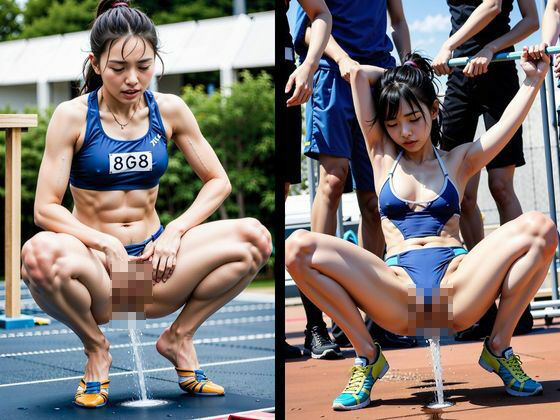美人アスリート羞恥公開練習（女子大生陸上部編） サンプル7ページ目