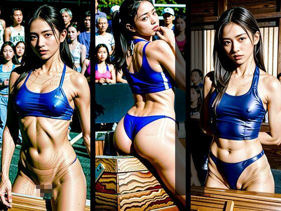 美人アスリート羞恥公開練習（女子大生陸上部編） サンプル9ページ目