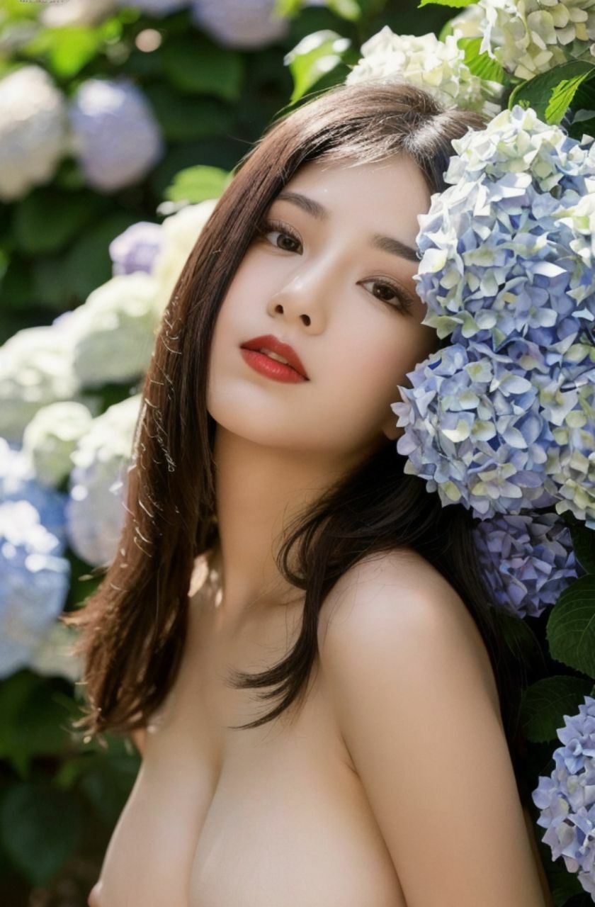 紫陽花と美熟女 巨乳ヌード写真集NO.2 サンプル6ページ目