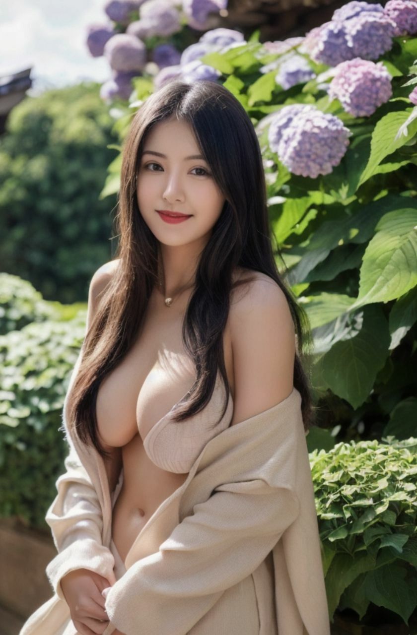 紫陽花と美熟女 巨乳ヌード写真集総集編270ページ サンプル1ページ目