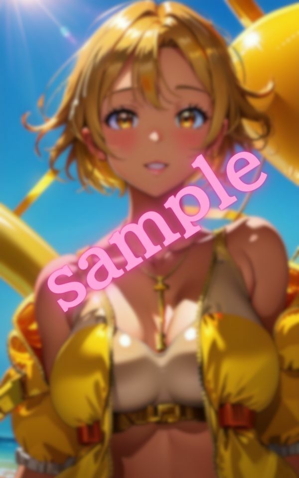 女友達と誰も居ない海で二人きり・・・おっぱいを顔に近づけてきて誘惑してきた サンプル7ページ目