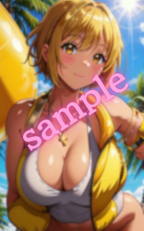 女友達と誰も居ない海で二人きり・・・おっぱいを顔に近づけてきて誘惑してきた サンプル9ページ目