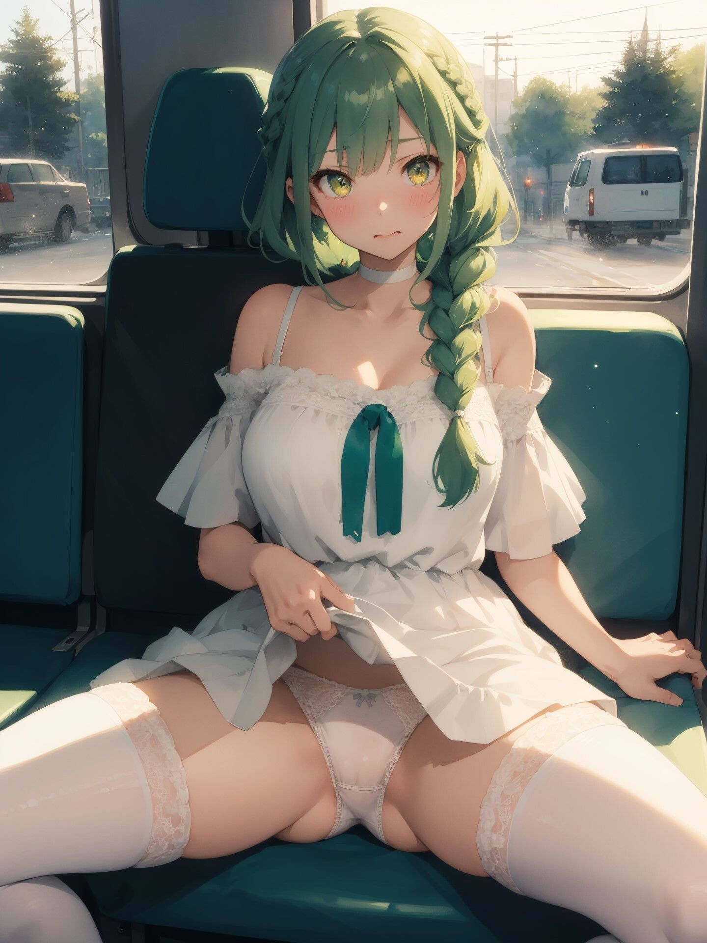 姪っ子JDとデート中に無理やりパンツ見せてもらう サンプル10ページ目