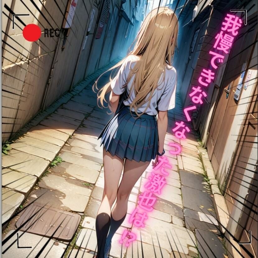 ハゲギ〇ス！！ STAGE 14 ver1 金髪巨乳ギャルJKの海〇をストー〇ングして俺のもんにしてやったw サンプル4ページ目
