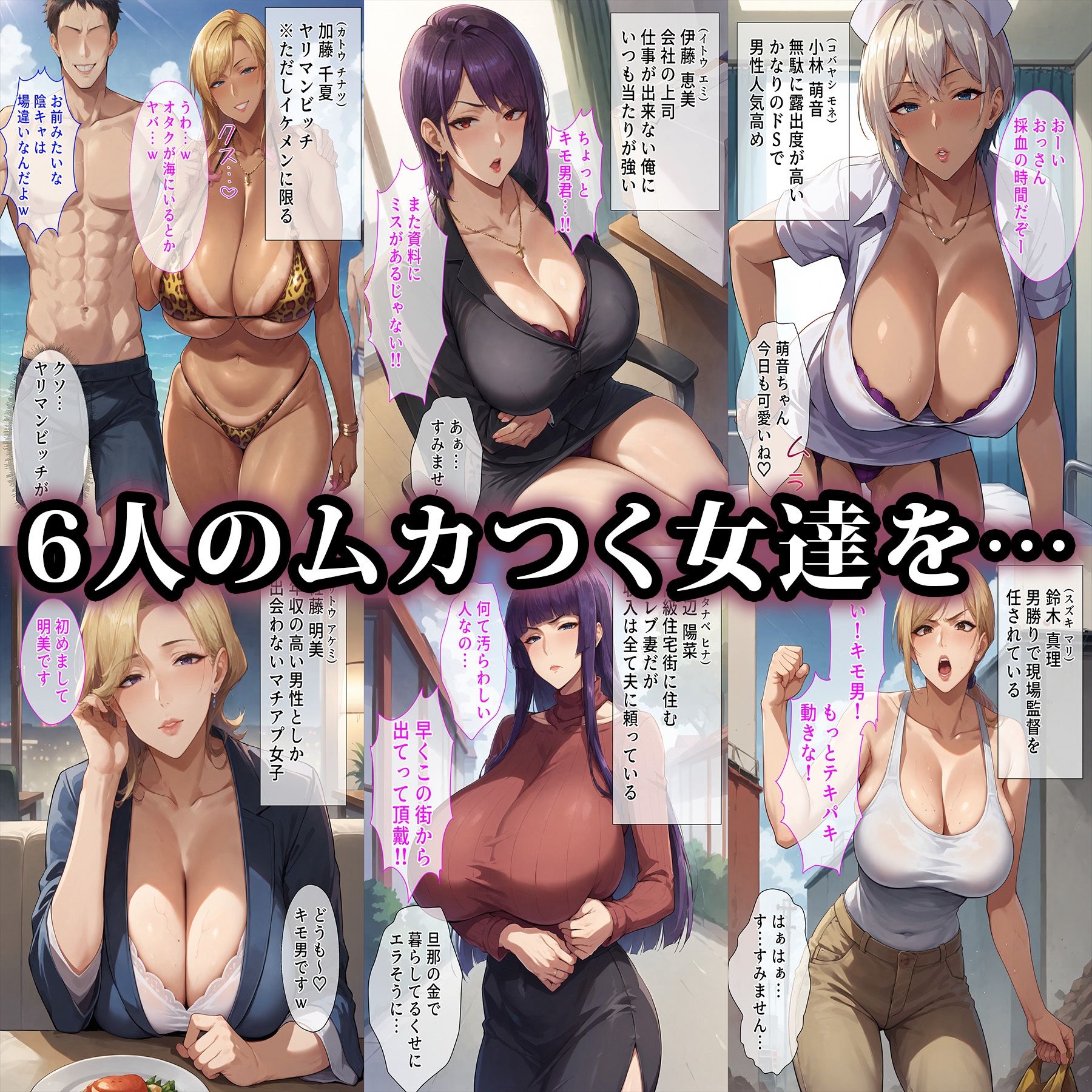 催●おじさんに支配された女達〜ムカつく女編 サンプル1ページ目