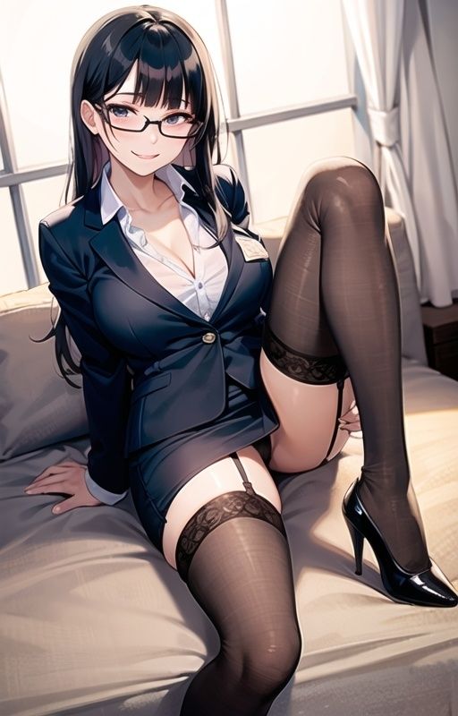 厳しい女上司もカチカチチ●ポに屈服！朝までハメハメ何度もナマ中出し サンプル1ページ目