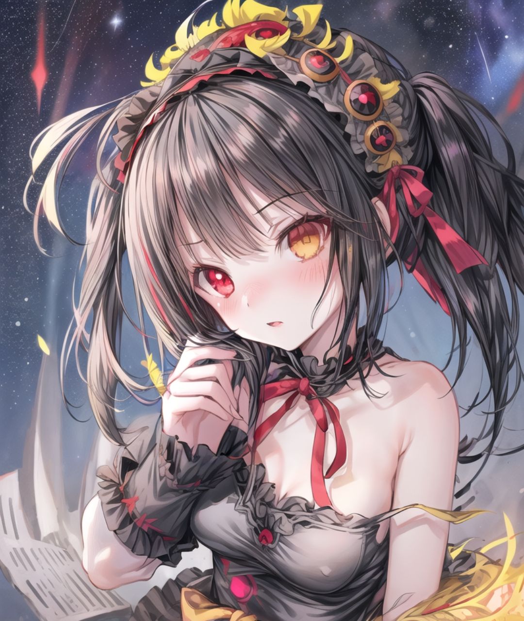 美少女たちのひととき・時〇狂三（デート・ア・ライブ） サンプル1ページ目