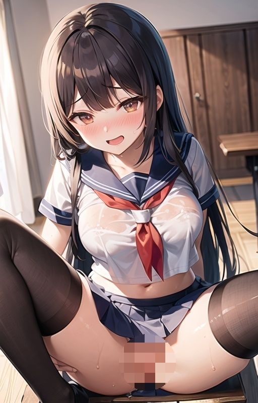 黒タイツを破られ激しいピストンで中出しされる制服少女たち サンプル4ページ目
