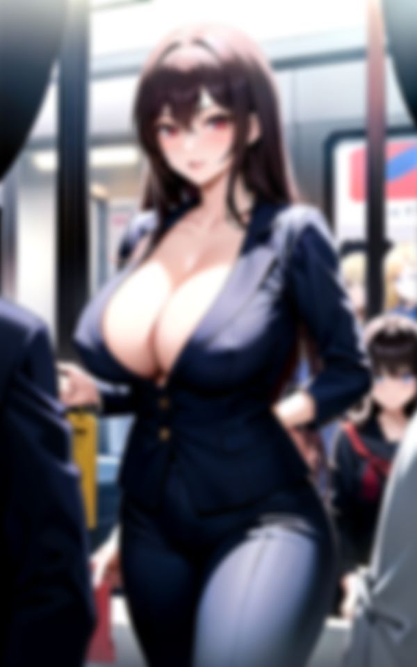 通勤電車の爆乳姉さん サンプル10ページ目