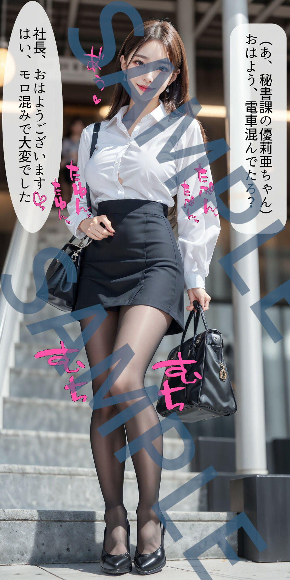 高級デリヘル呼んだら目を付けていた秘書課の美人巨乳がやって来た…だから即尺、ぶっかけ無責任中出し サンプル1ページ目