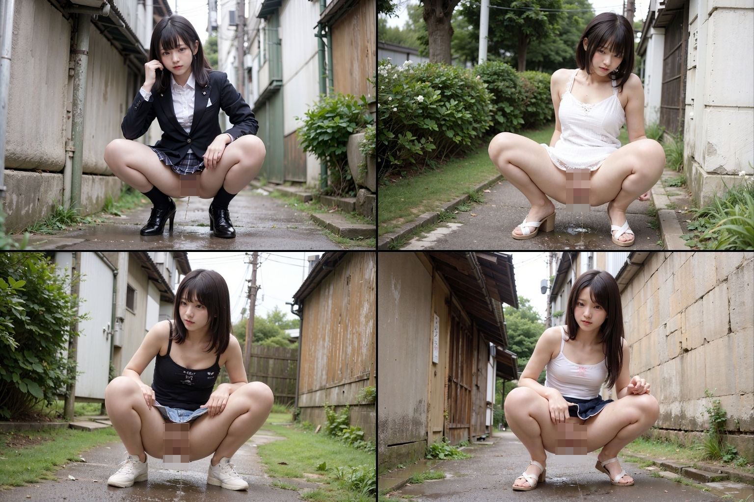 野外放尿 写真集 サンプル4ページ目