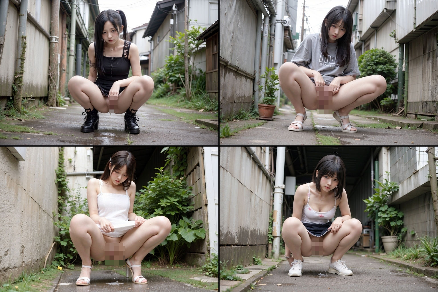 野外放尿 写真集 サンプル6ページ目