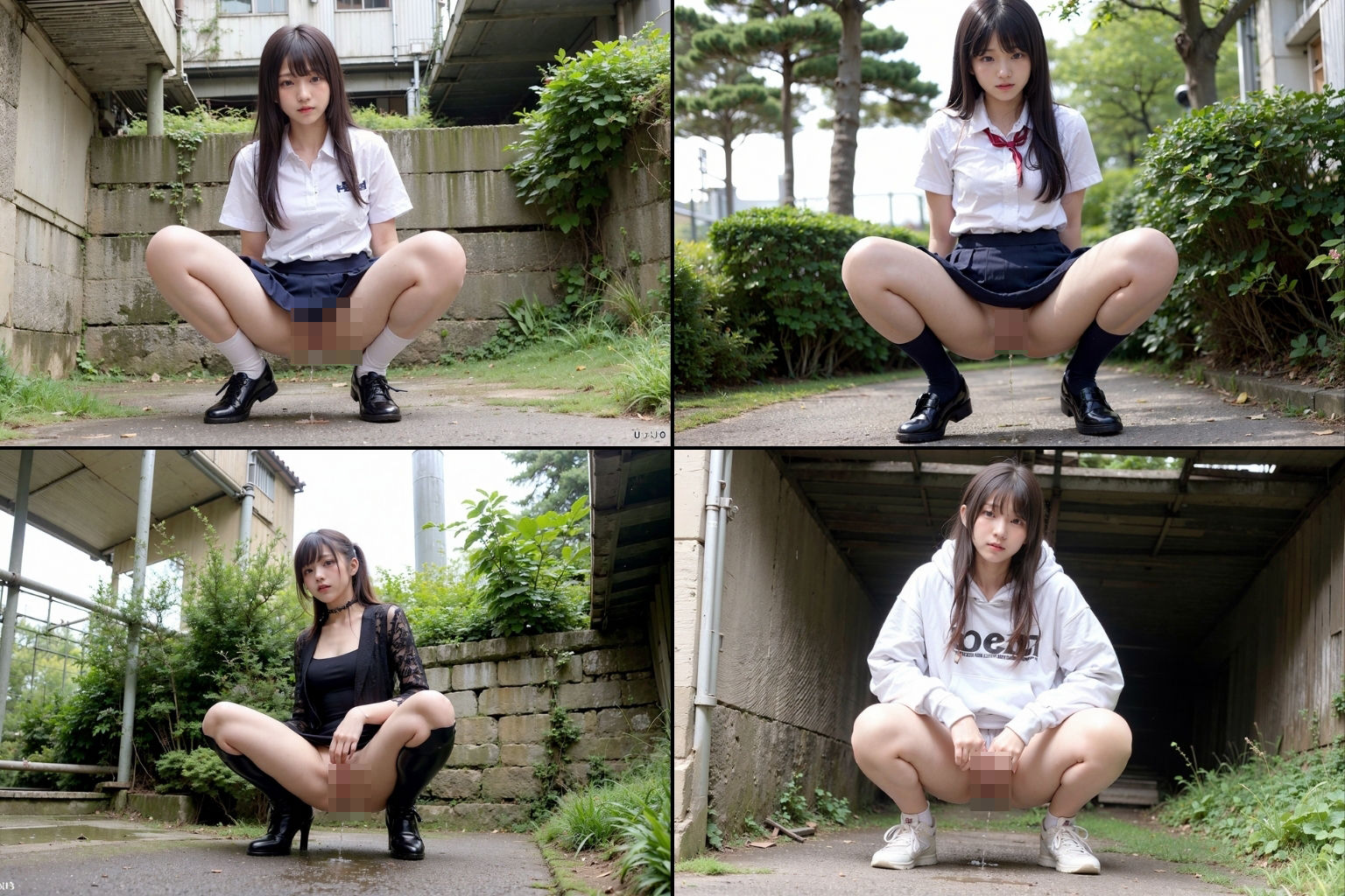 野外放尿 写真集 サンプル8ページ目