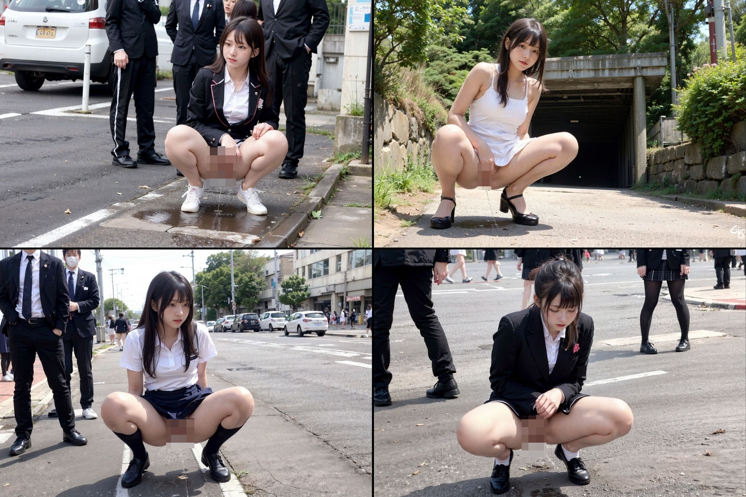 野外放尿 写真集 サンプル9ページ目