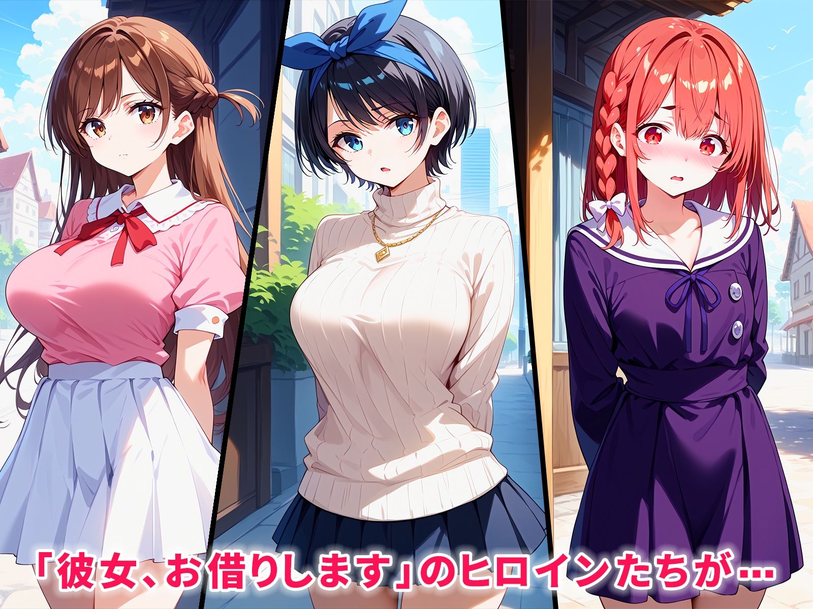 S級レンカノ三人が催●おじさんに全員寝取られ孕まされる話 サンプル1ページ目