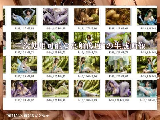 【二次利用可】stain.が提供する圧倒的ぬるネバ素材集 500枚（妖精・魔法少女・動画） サンプル3ページ目