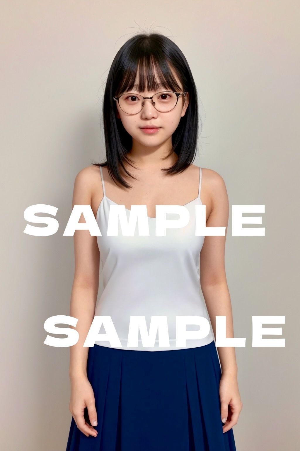 AI眼鏡女子 セクシー画像コレクション サンプル1ページ目