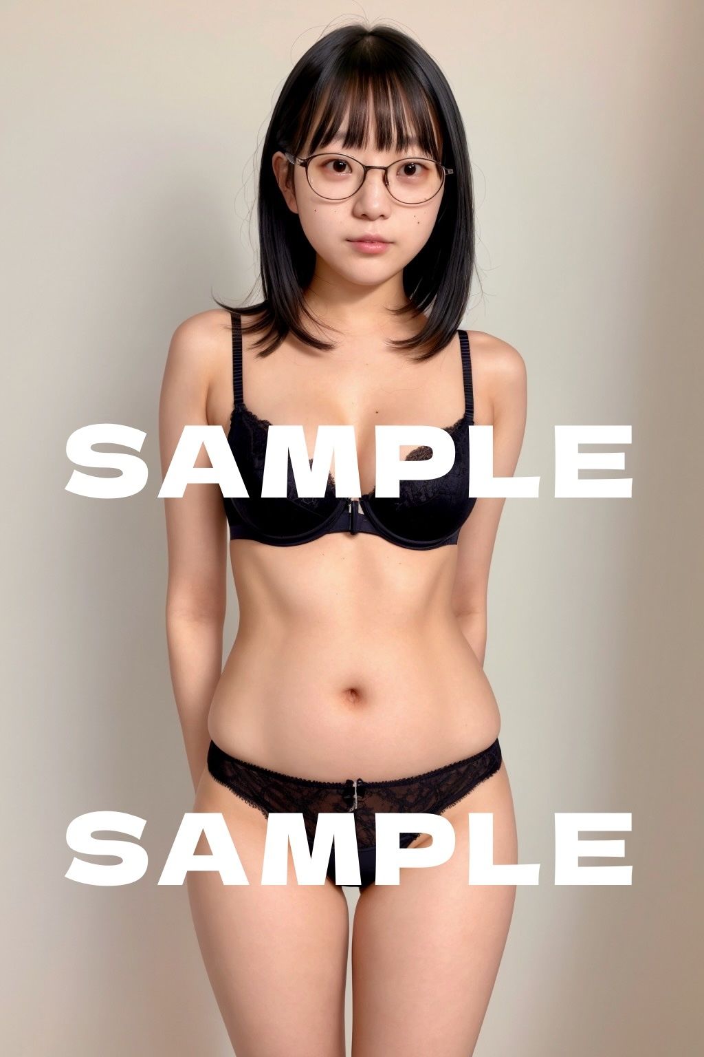 AI眼鏡女子 セクシー画像コレクション サンプル2ページ目