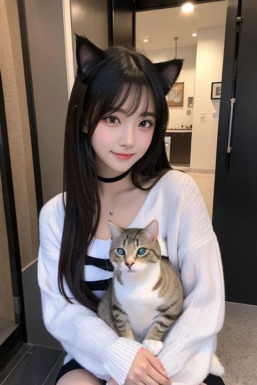 ネコと美:猫と過ごす美女たちの優雅な瞬間 サンプル5ページ目