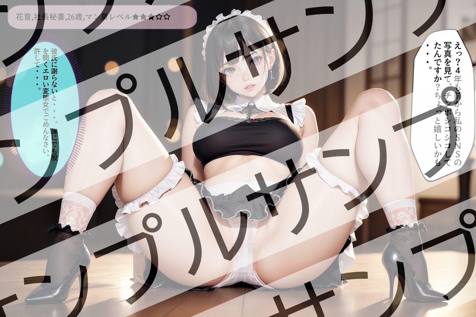 可愛い女性の●日目のパンティから香るエロ臭 ［vol.3］ - Erotic smell from cute woman’s day-old panties ［vol.3］ - サンプル3ページ目