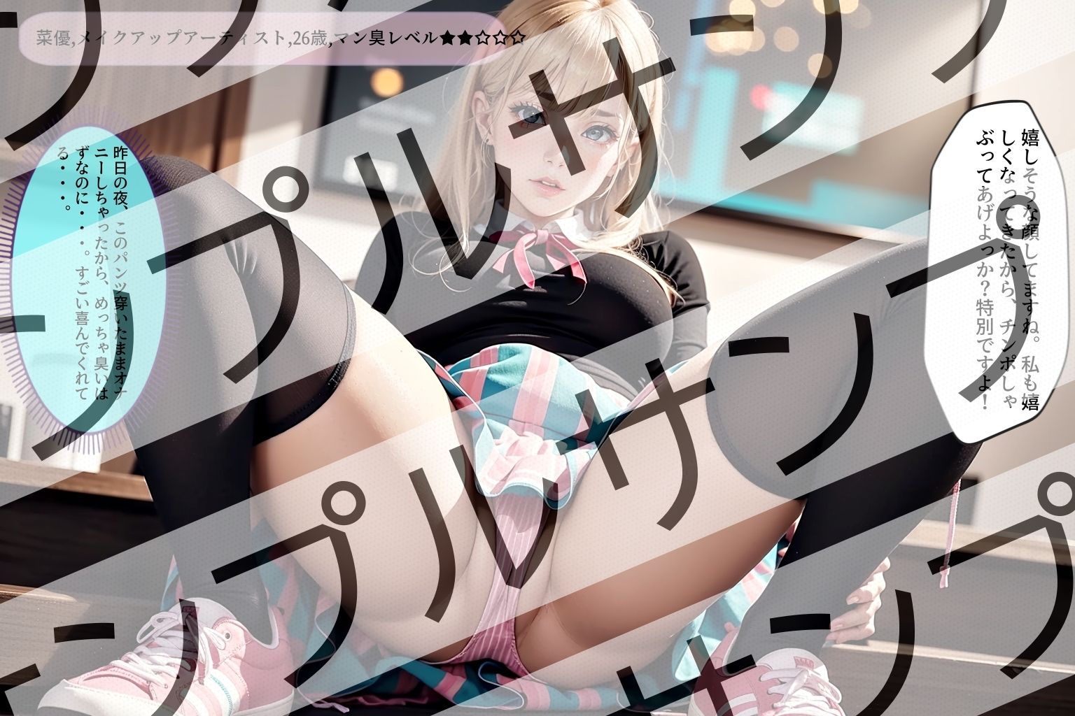 可愛い女性の●日目のパンティから香るエロ臭 ［vol.3］ - Erotic smell from cute woman’s day-old panties ［vol.3］ - サンプル4ページ目