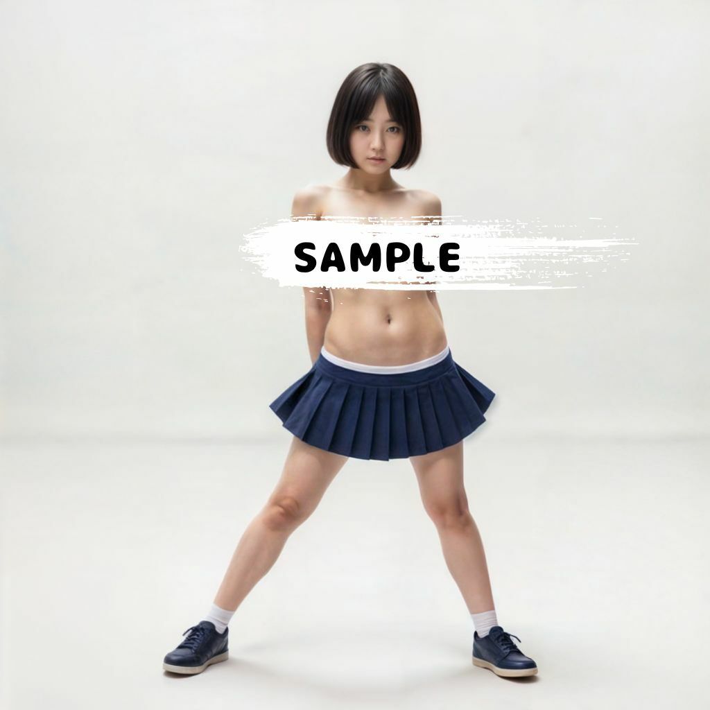 こんな格好をさせてみたかったんです。 サンプル2ページ目