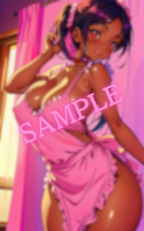 出会い系で知り合った性欲の強い黒ギャルが超エロい格好で誘ってきた・・・ サンプル1ページ目