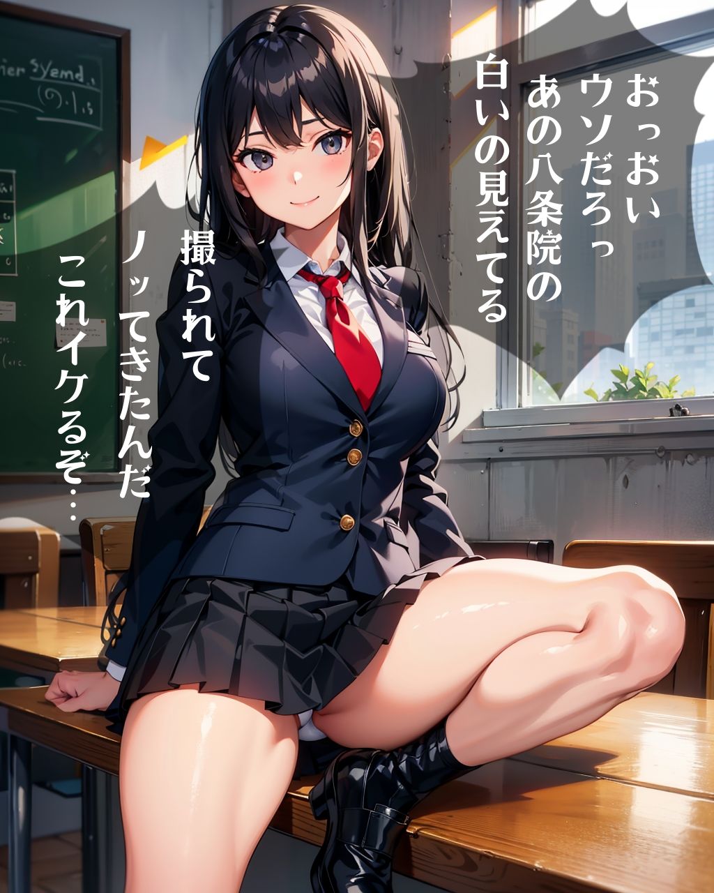学生服モデルバイト3人を媚薬で サンプル2ページ目