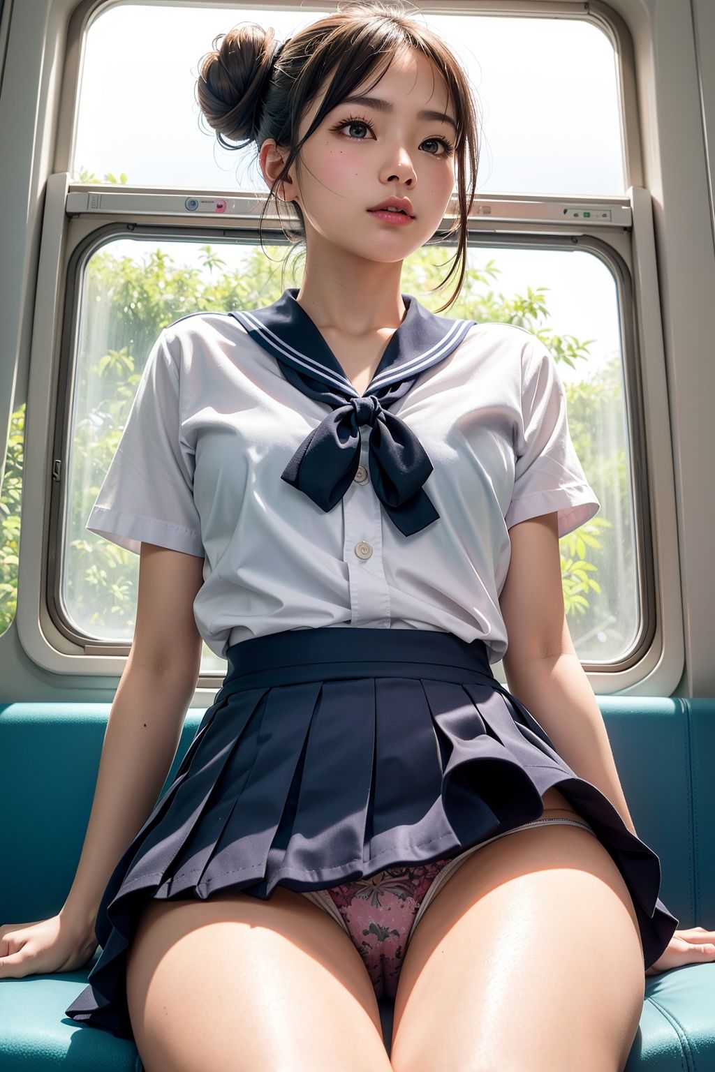 キュートなパンチラ電車3 サンプル1ページ目