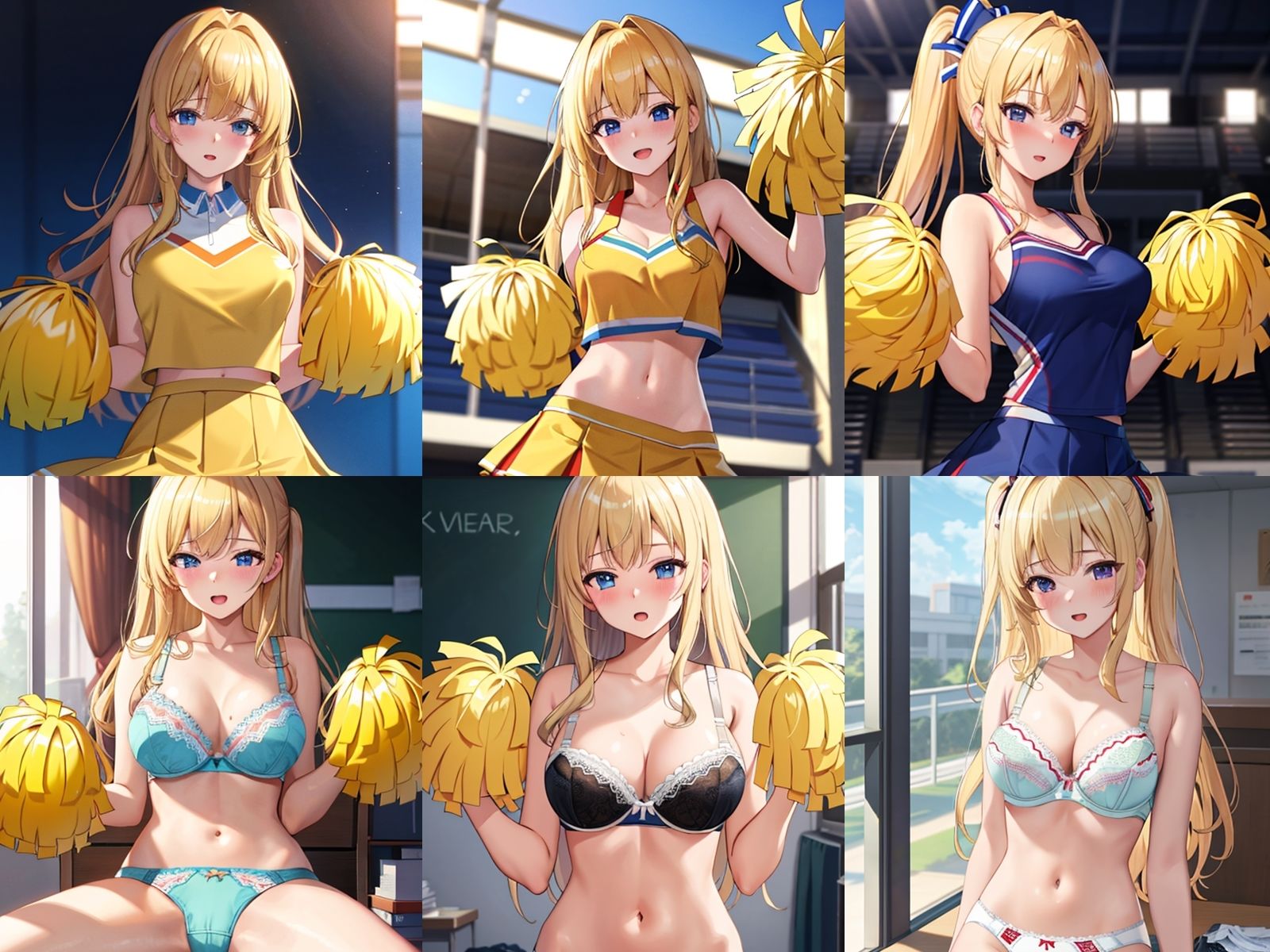 チンポ応援してくれる金髪チアガールが中出しセックスで孕みボテ腹になるまで サンプル1ページ目