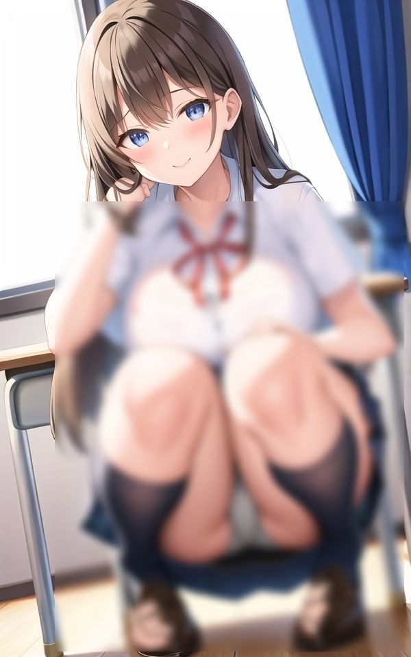 巨乳美女とM字パンチラ 〜丸見えだね〜 サンプル1ページ目