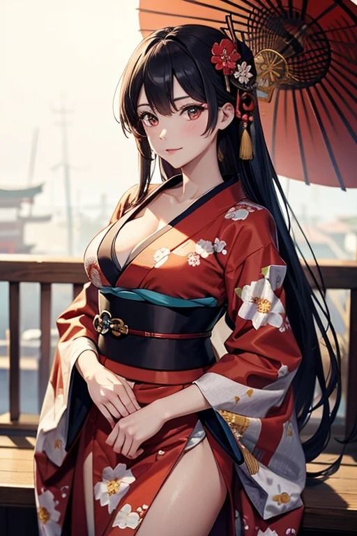 和の詩情:美しき和服女性のイラスト集 サンプル4ページ目