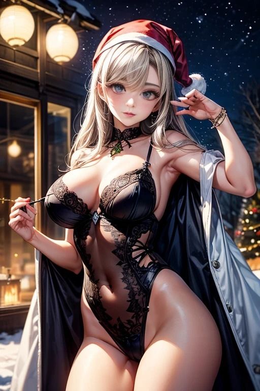 冬の幻想:雪と美女のイラスト集 サンプル4ページ目