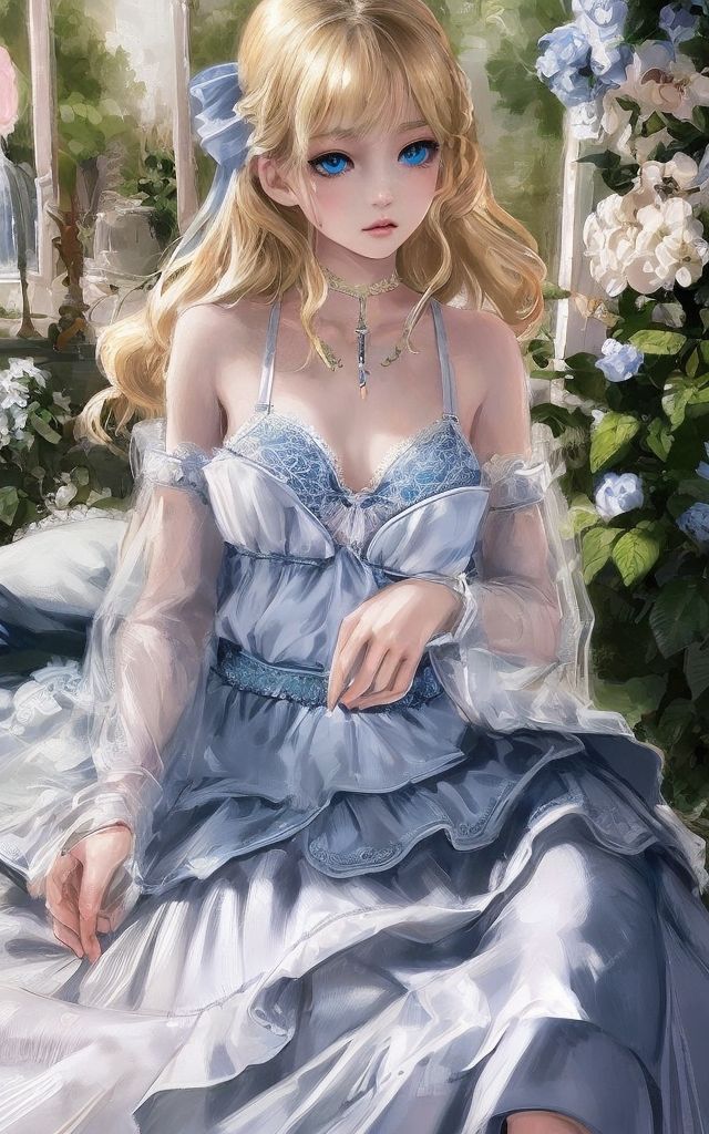 Transparent flower ＆ dress サンプル1ページ目