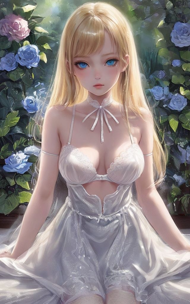 Transparent flower ＆ dress サンプル5ページ目