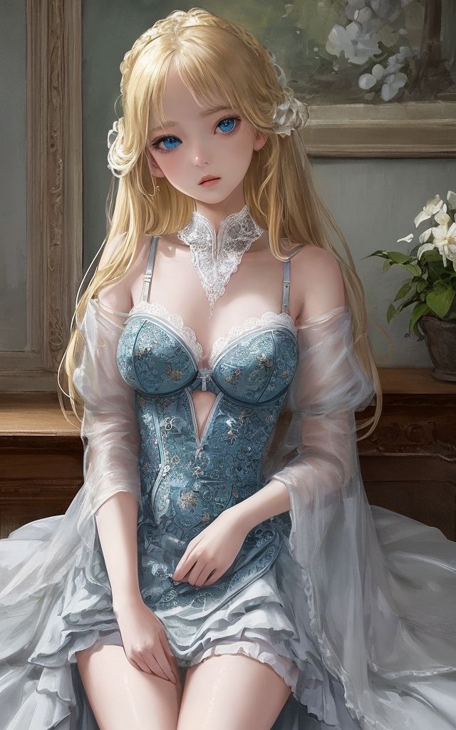 Transparent flower ＆ dress サンプル9ページ目