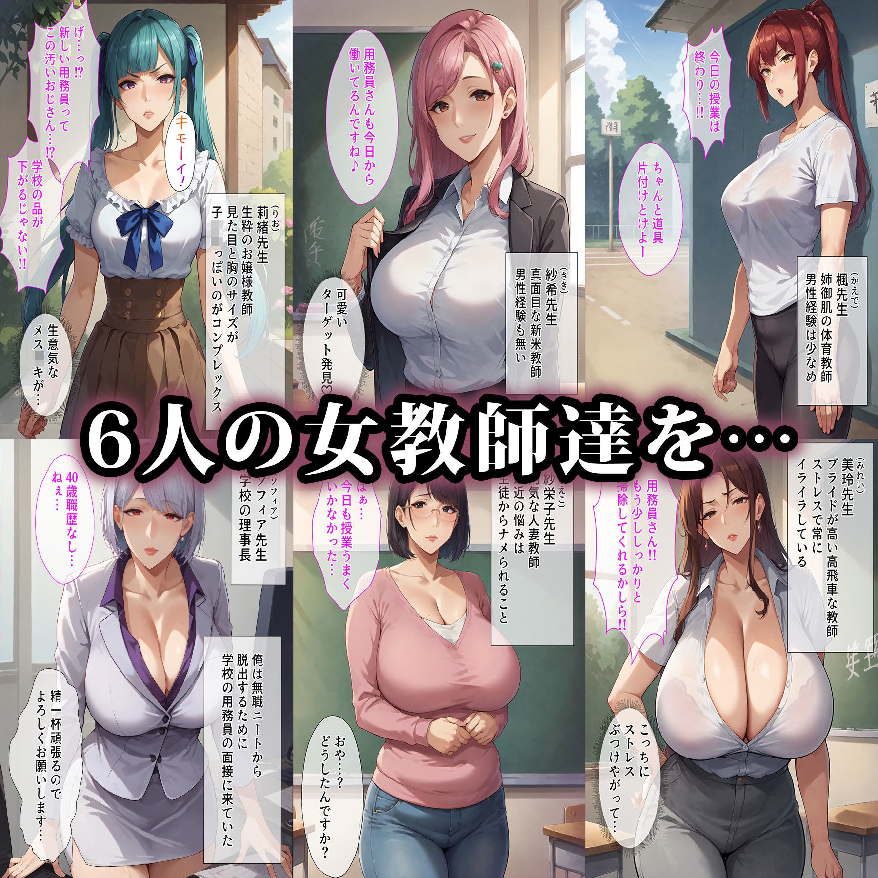 催●おじさんに支配された女達〜女教師編 サンプル1ページ目